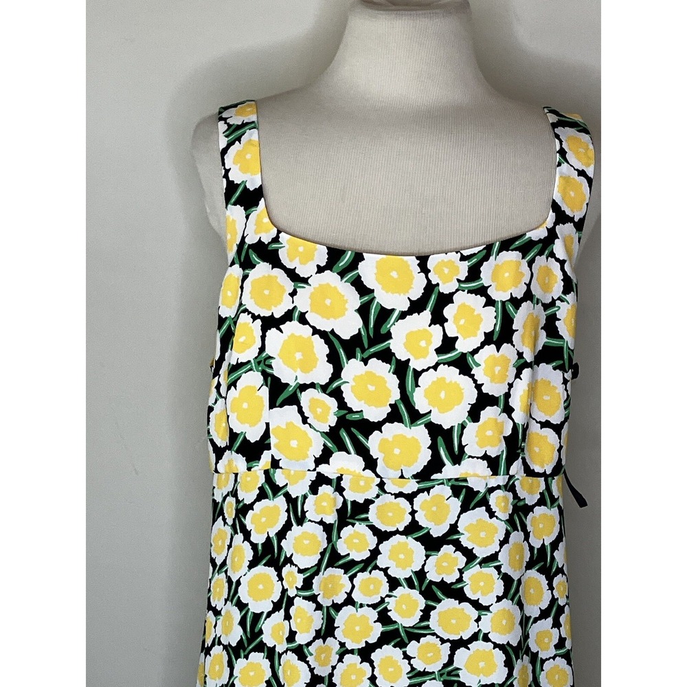 NWOT DVF Diane Von Furstenberg   DRESS Sz 12 Yellow Poppy floral - Picture 2 of 9
